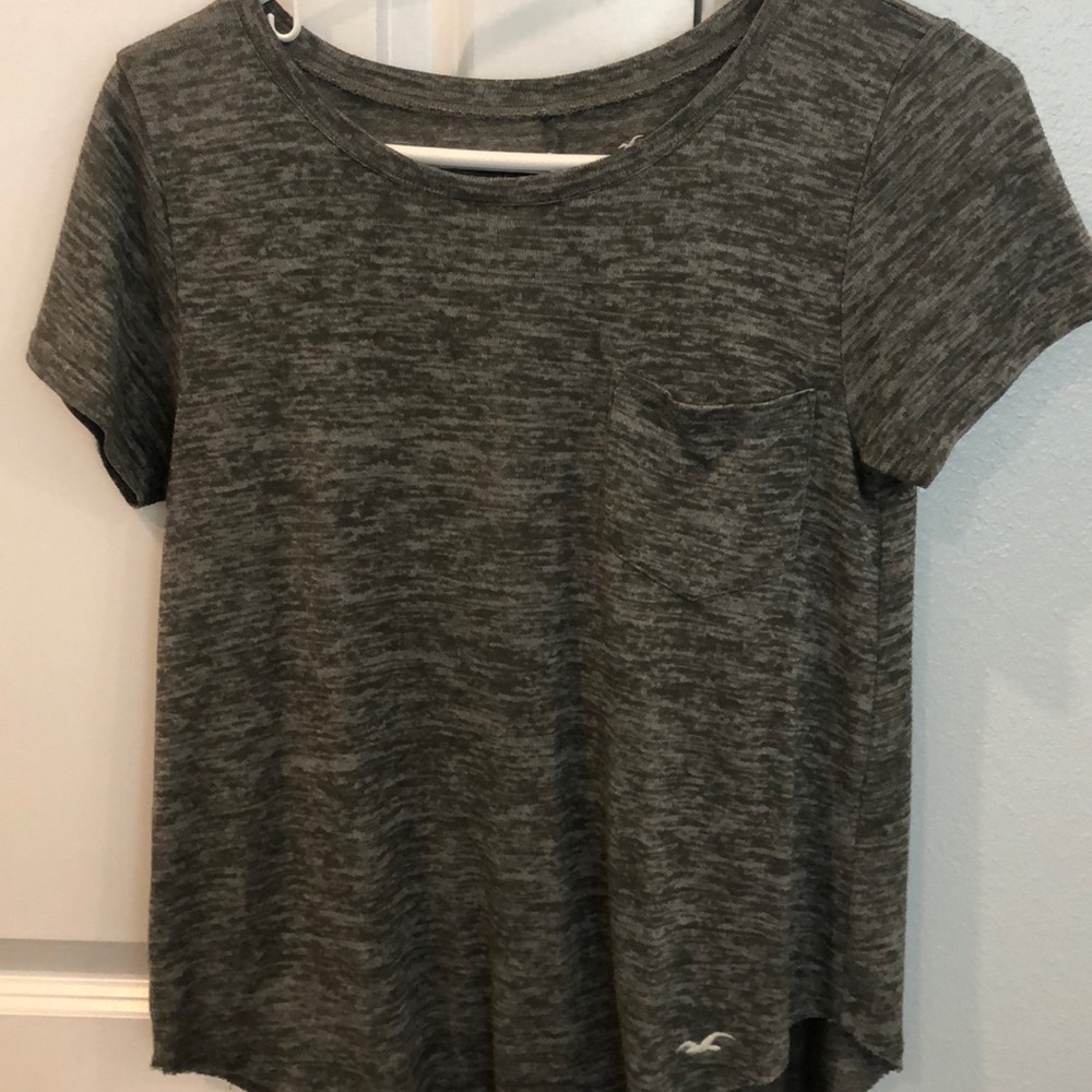 Navy green soft Hollister shirt